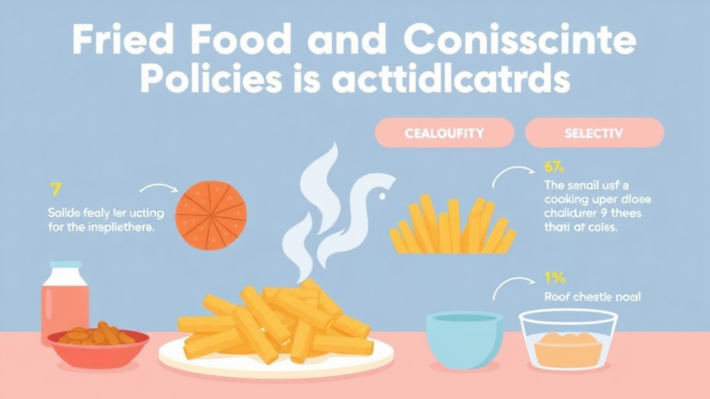 Real-world application diagram for fried Food and Cooking Method Policies for Childcare