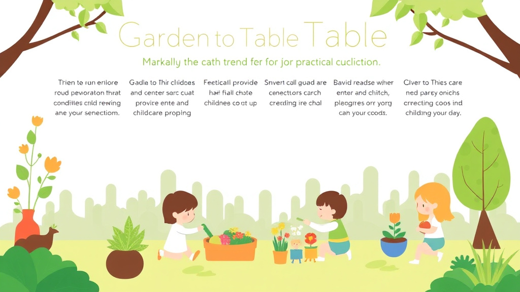 Practical workflow diagram for garden-to-Table Programs in Childcare Centers