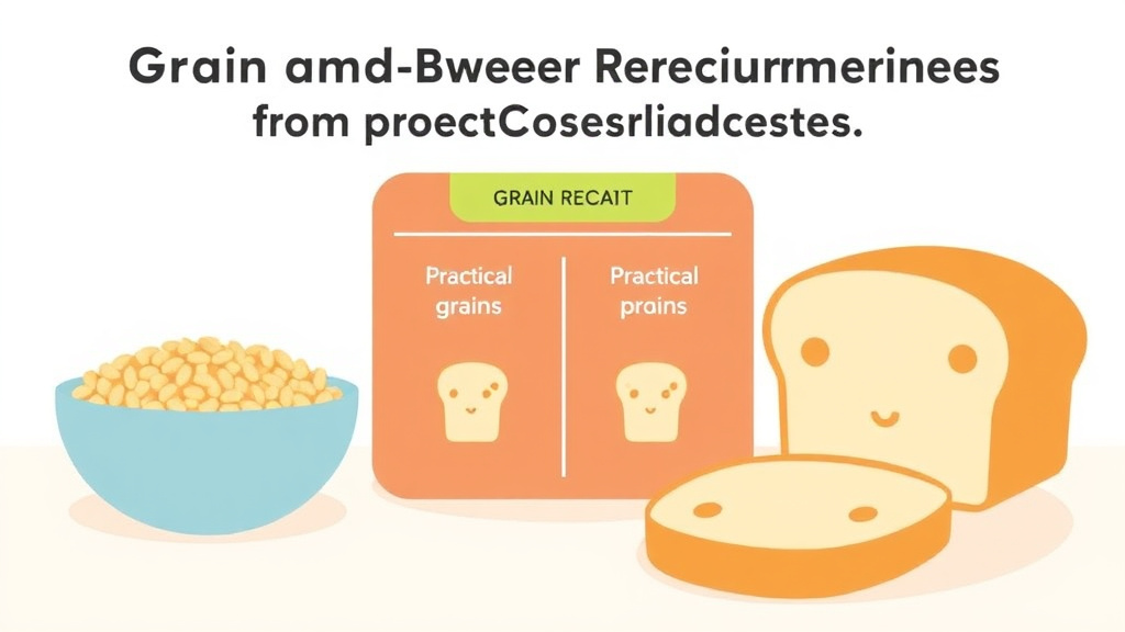 Practical checklist visual for grain and Bread Requirements for CACFP in Childcare