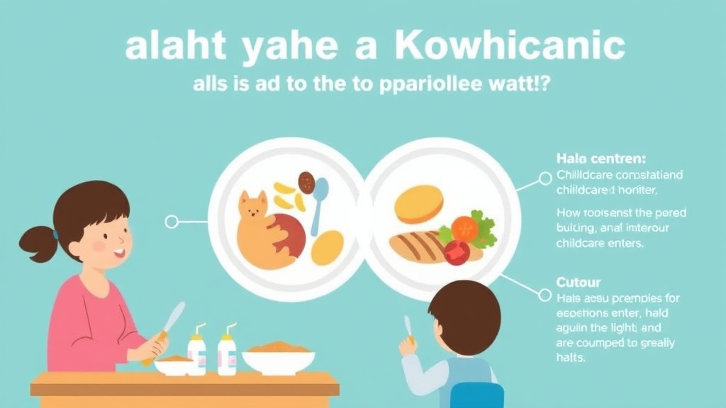 Process flow illustration for putting halal and Kosher Meal Planning for Childcare Centers into action