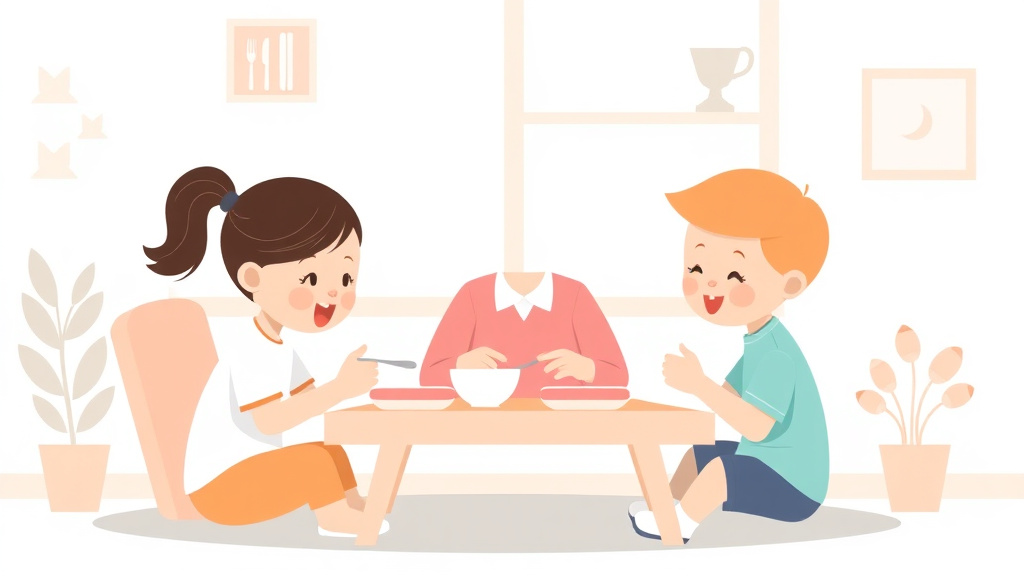 Illustration breaking down the fundamentals of mealtime Supervision Requirements for Childcare