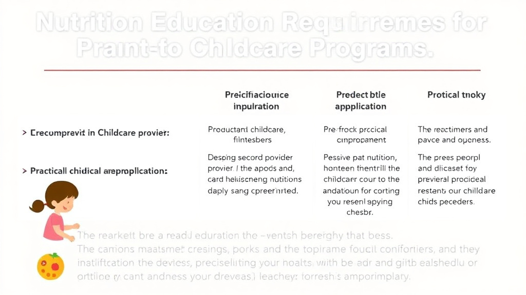 Implementation roadmap for nutrition Education Requirements for Childcare Programs with actionable steps