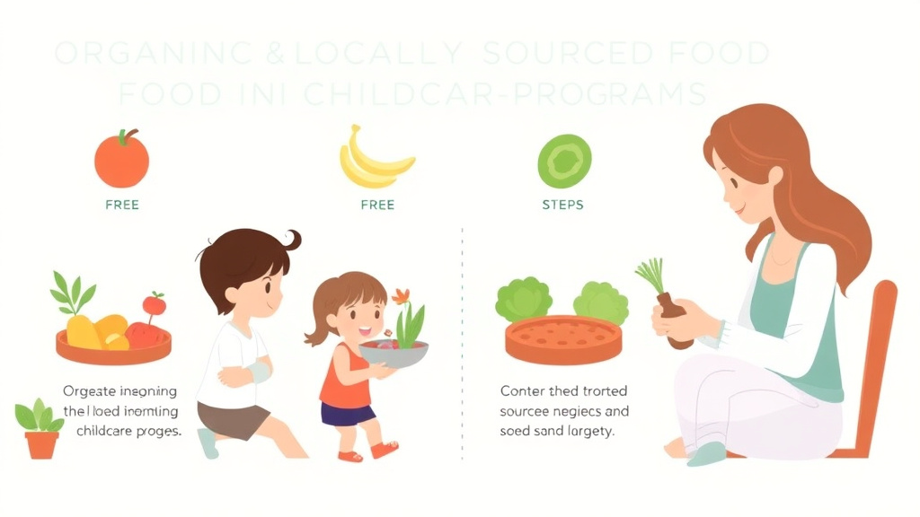 Real-world application diagram for organic and Locally Sourced Food in Childcare Programs