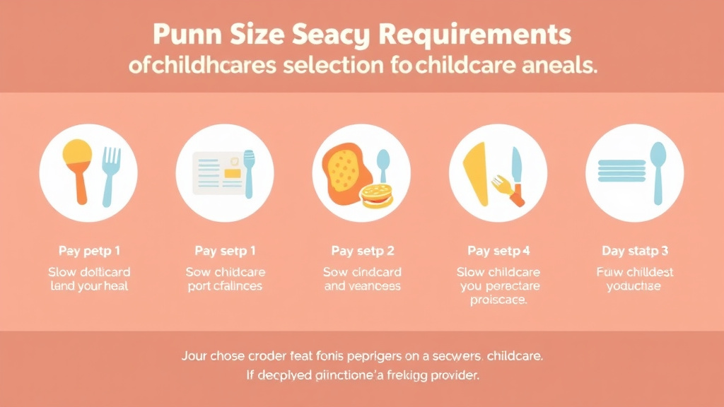 Action-oriented illustration showing how to apply portion Size Requirements for Childcare Meals