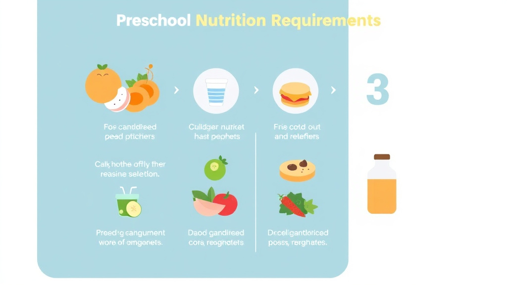 Process flow illustration for putting preschool Nutrition Requirements in Childcare into action