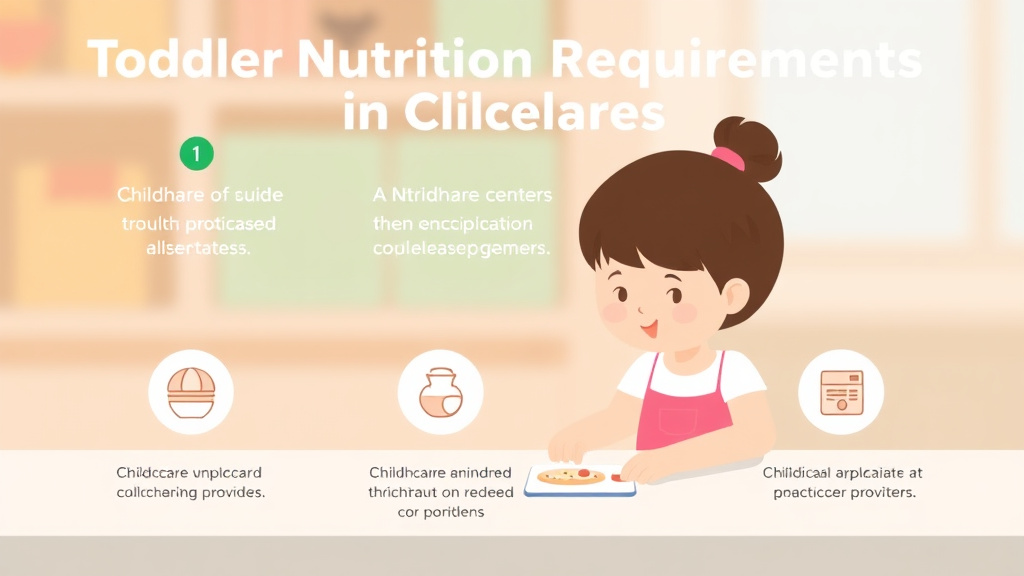 Process flow illustration for putting toddler Nutrition Requirements in Childcare Centers into action