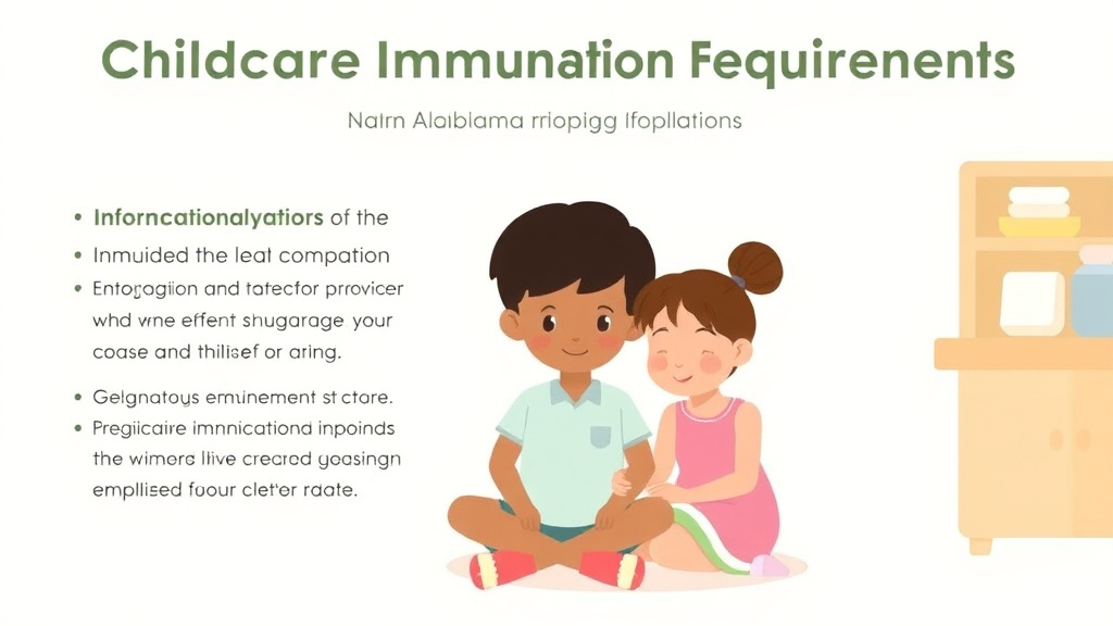 Implementation roadmap for childcare Immunization Requirements in Alabama with actionable steps