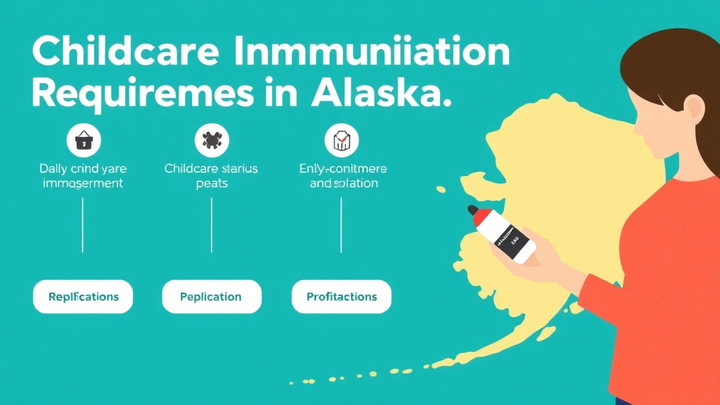 Action-oriented illustration showing how to apply childcare Immunization Requirements in Alaska