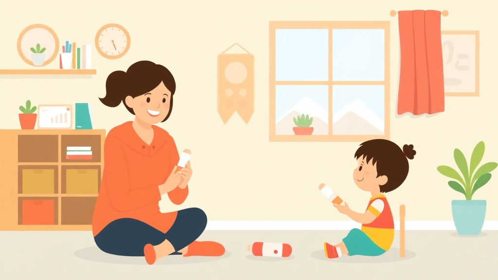 A professional illustration depicting medication Administration Rules for Childcare in Alaska
