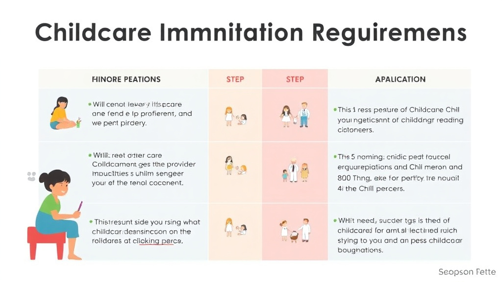 Real-world application diagram for childcare Immunization Requirements in Arizona