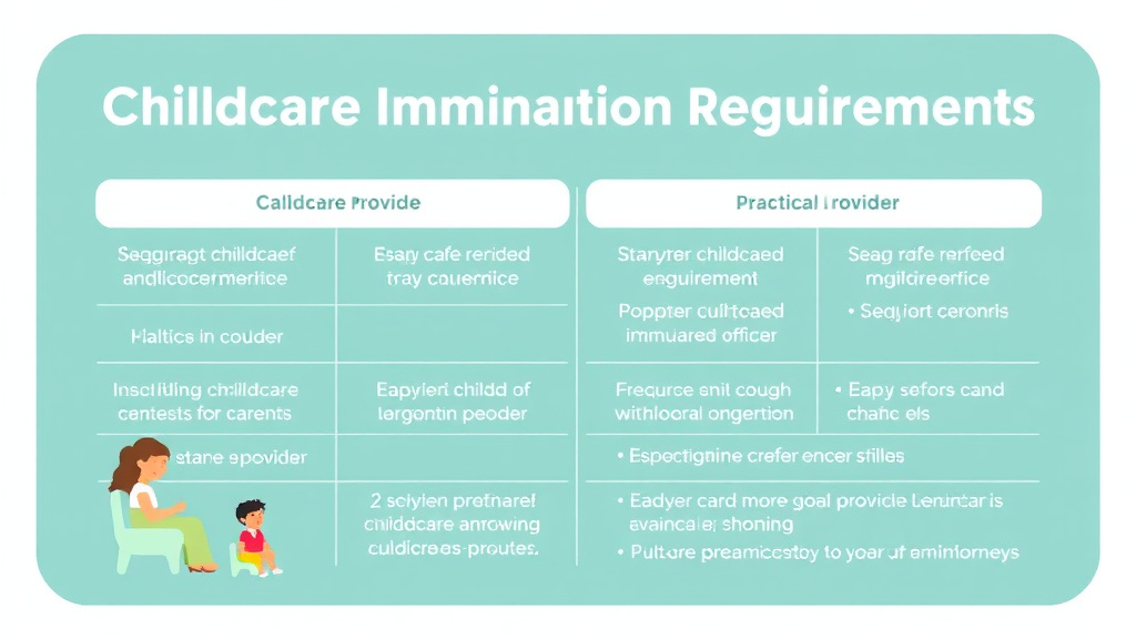 Hands-on guide visualization for childcare Immunization Requirements in California