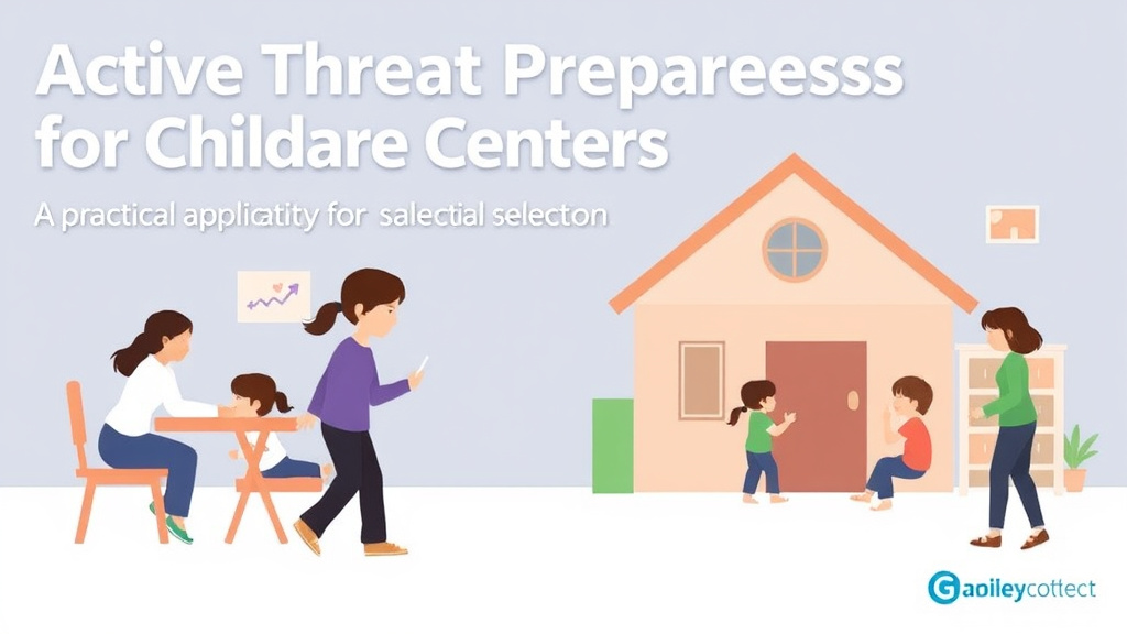 Practical checklist visual for active Threat Preparedness for Childcare Centers