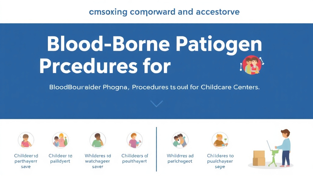 Practical checklist visual for blood-Borne Pathogen Procedures for Childcare Centers