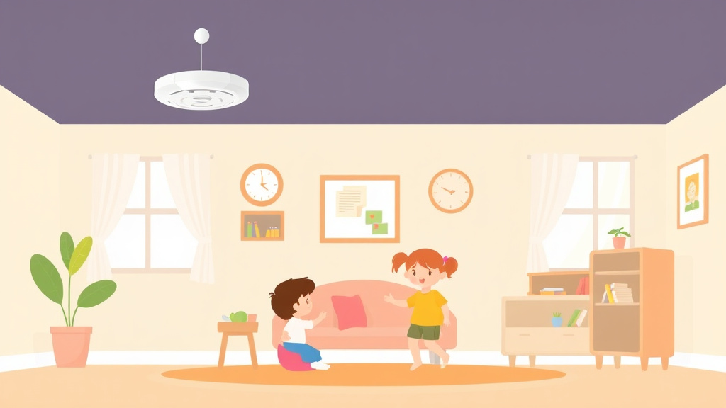 Visual overview of carbon Monoxide Detector Requirements for Childcare Centers with key concepts highlighted