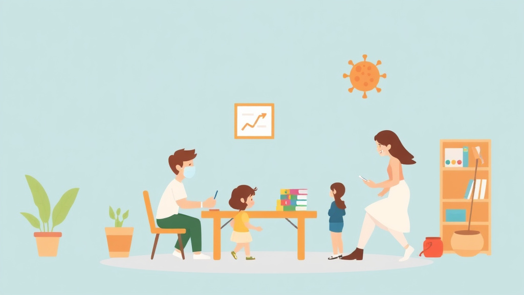 Educational graphic covering the essentials of COVID-19 Protocols for Childcare Centers: Current Requirements