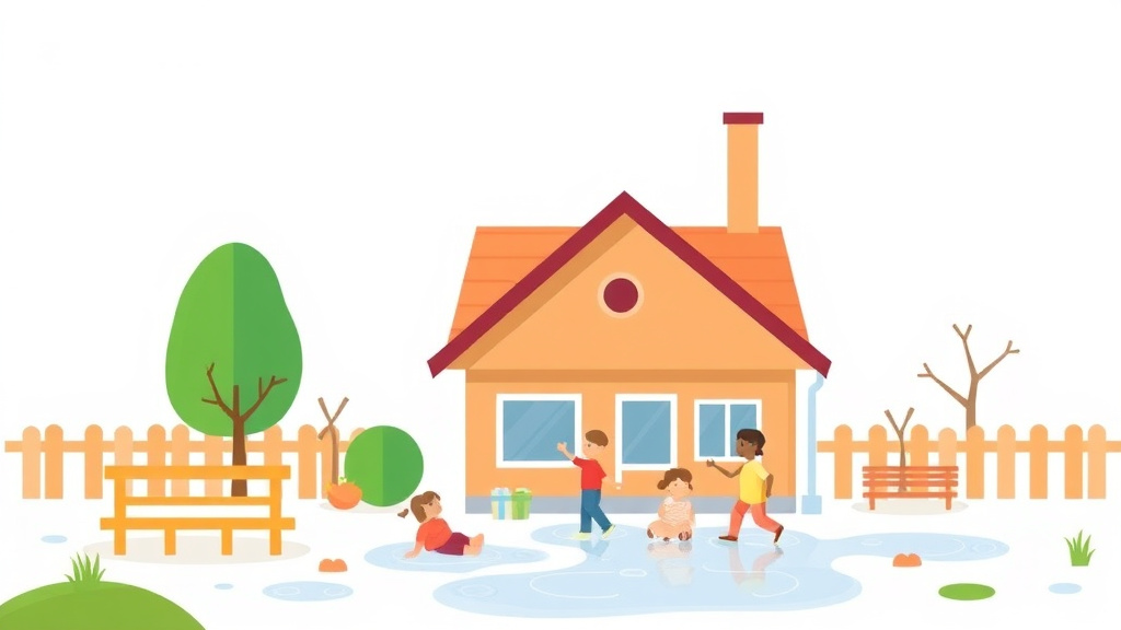 An informative visual explaining flood Preparedness for Childcare Centers for beginners and professionals