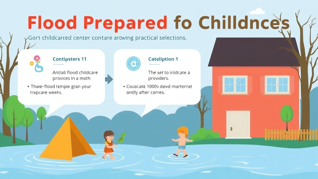 Implementation roadmap for flood Preparedness for Childcare Centers with actionable steps