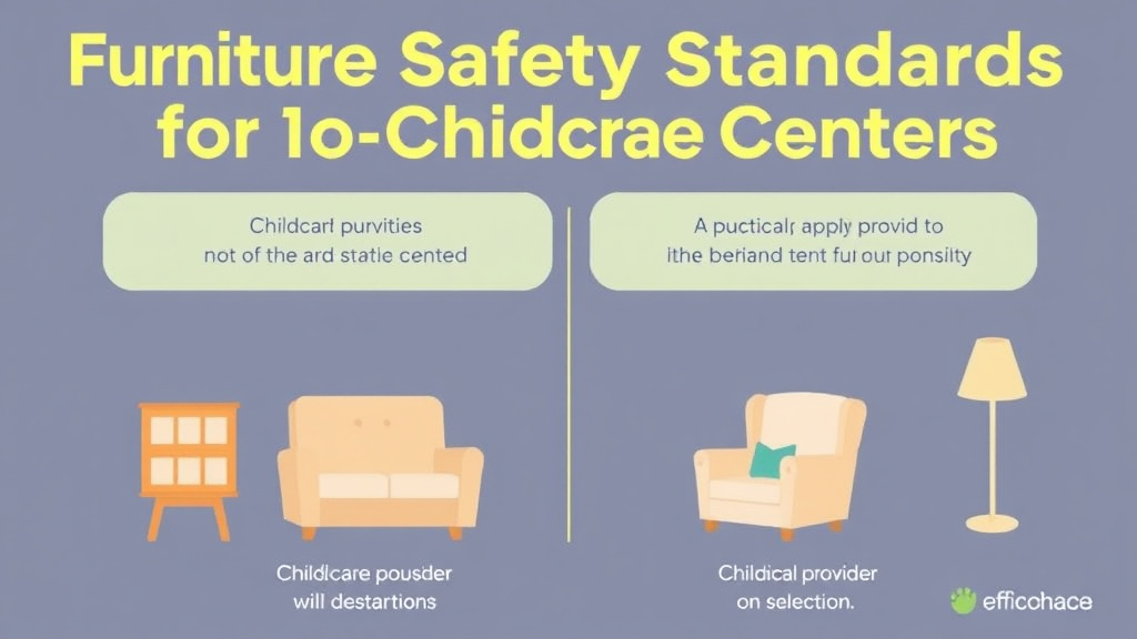 Real-world application diagram for furniture Safety Standards for Childcare Centers