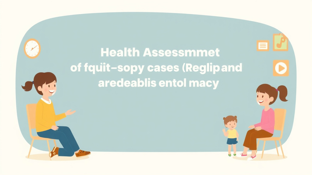 Visual overview of child Health Assessment Requirements for Childcare Enrollment with key concepts highlighted