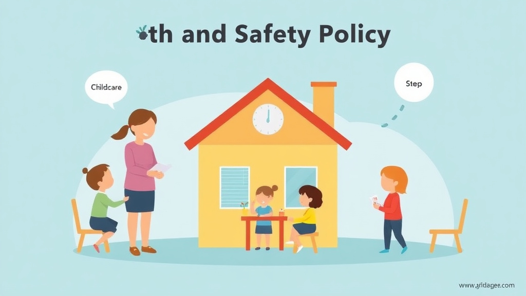 Real-world application diagram for health and Safety Policy Template for Childcare Centers