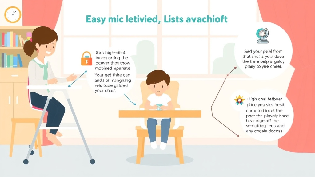 Practical checklist visual for high Chair and Feeding Chair Safety in Childcare