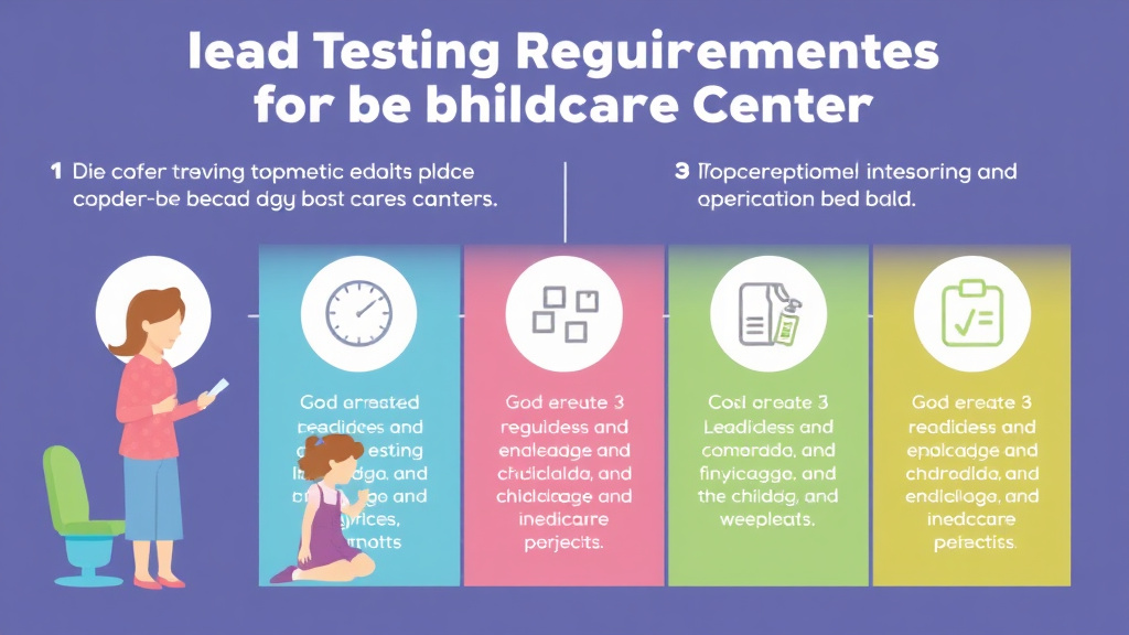 Action-oriented illustration showing how to apply lead Testing Requirements for Childcare Centers