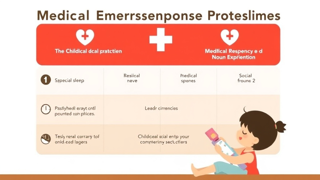 Practical checklist visual for medical Emergency Response Procedures for Childcare