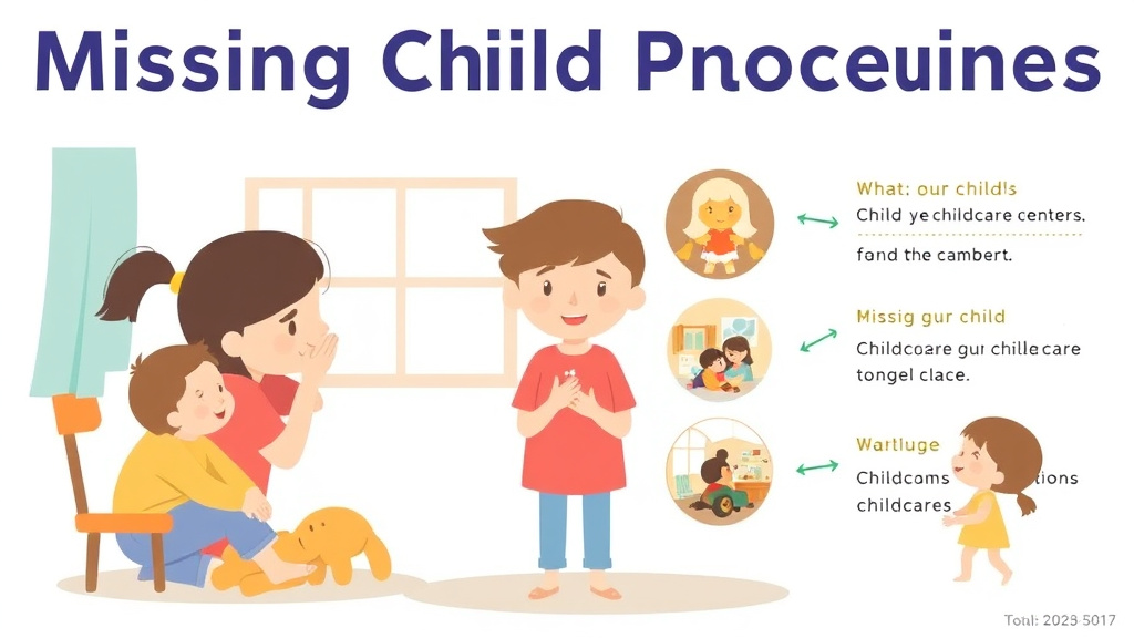 Process flow illustration for putting missing Child Procedures for Childcare Centers into action