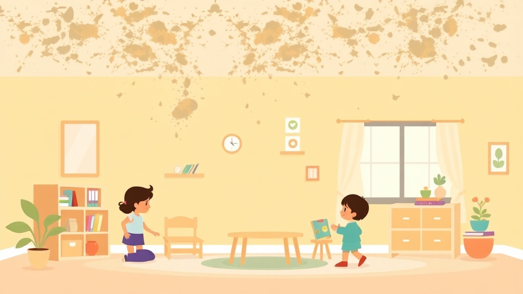 Illustration breaking down the fundamentals of mold Prevention and Remediation in Childcare Centers