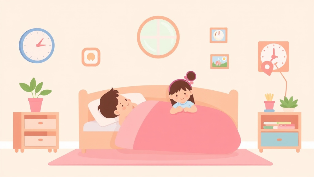 A professional illustration depicting nap Time Monitoring and Safety Requirements in Childcare