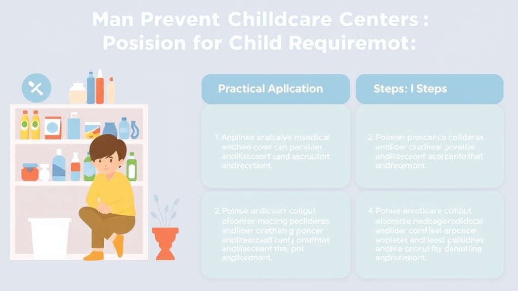 Hands-on guide visualization for poison Prevention Requirements for Childcare Centers