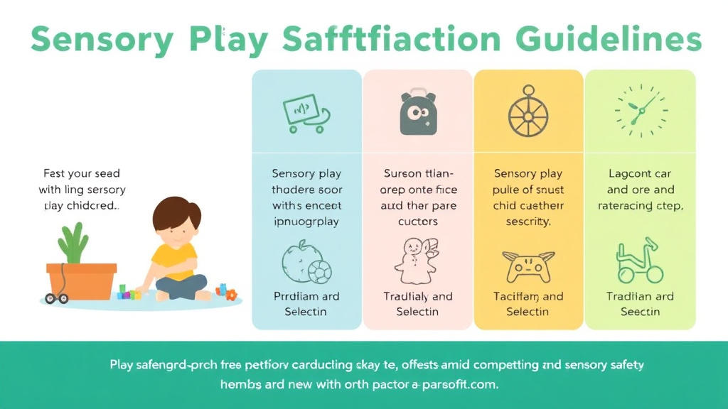 Practical checklist visual for sensory Play Safety Guidelines for Childcare