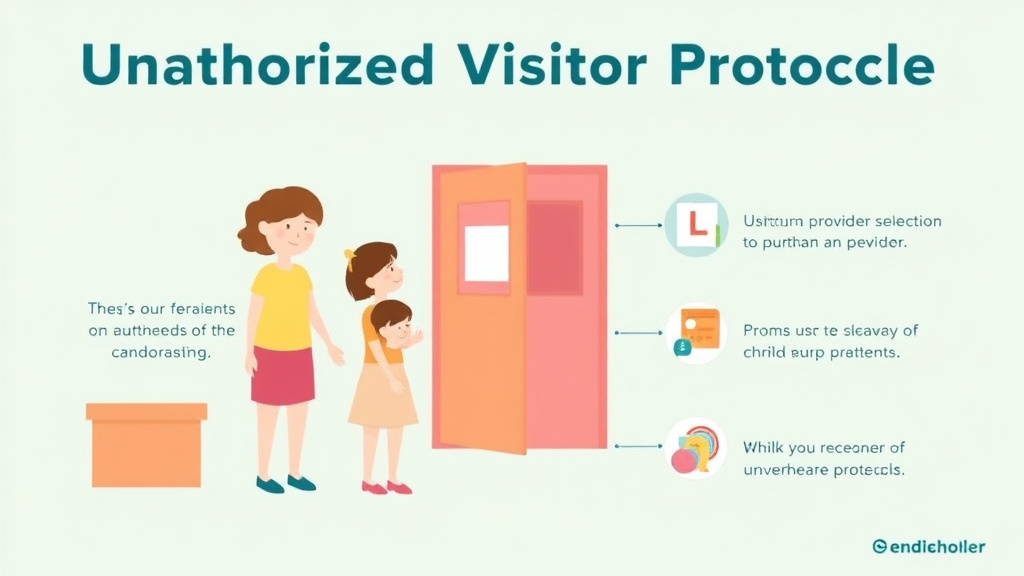 Practical workflow diagram for unauthorized Visitor Protocols for Childcare Centers