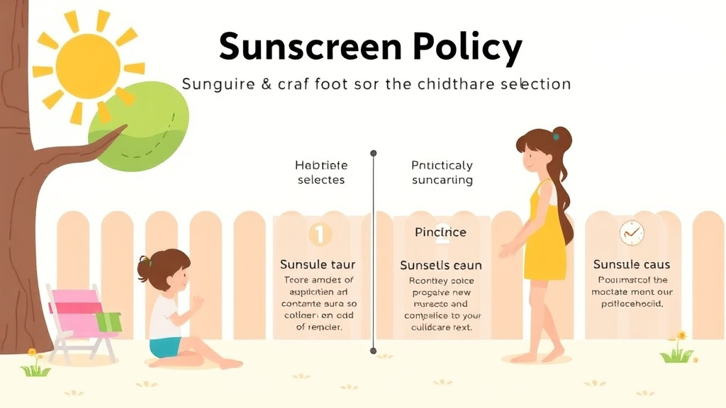 Real-world application diagram for sunscreen Policy and Requirements for Childcare Centers