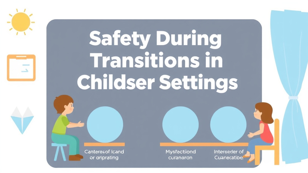Practical checklist visual for safety During Transitions in Childcare Settings
