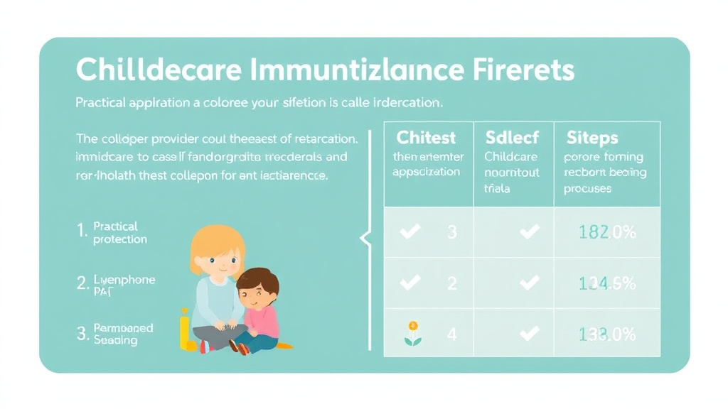 Hands-on guide visualization for childcare Immunization Requirements in Colorado