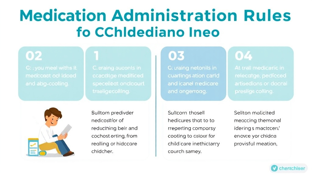 Real-world application diagram for medication Administration Rules for Childcare in Colorado