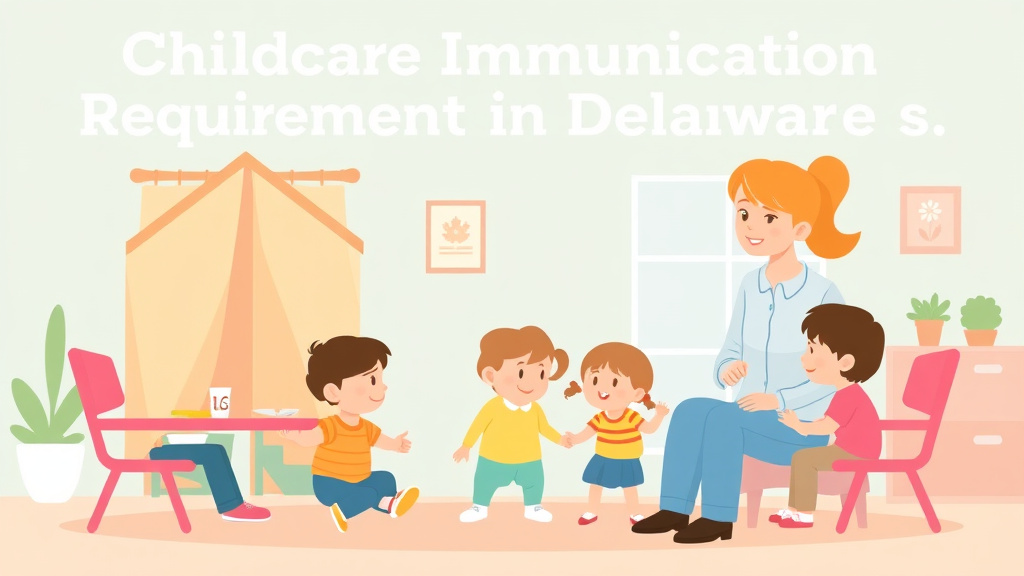 Clear illustration of childcare Immunization Requirements in Delaware with supporting details