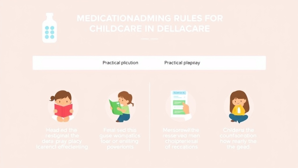 Practical workflow diagram for medication Administration Rules for Childcare in Delaware