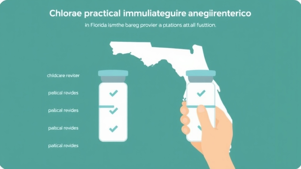 Real-world application diagram for childcare Immunization Requirements in Florida