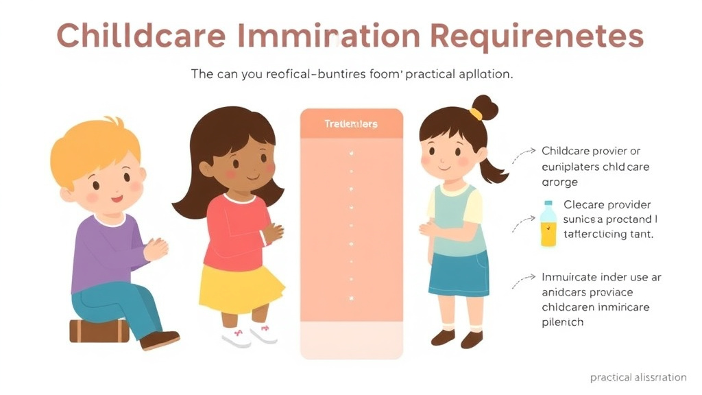 Action-oriented illustration showing how to apply childcare Immunization Requirements in Georgia