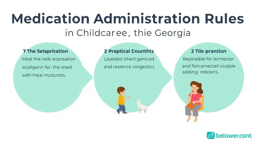 Practical workflow diagram for medication Administration Rules for Childcare in Georgia