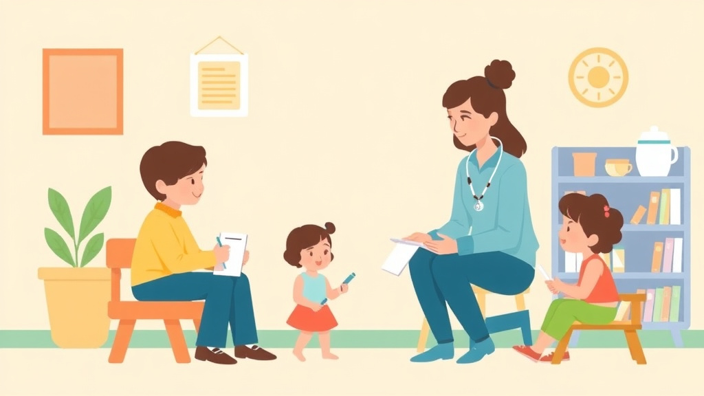 A professional illustration depicting childcare Immunization Requirements in Illinois