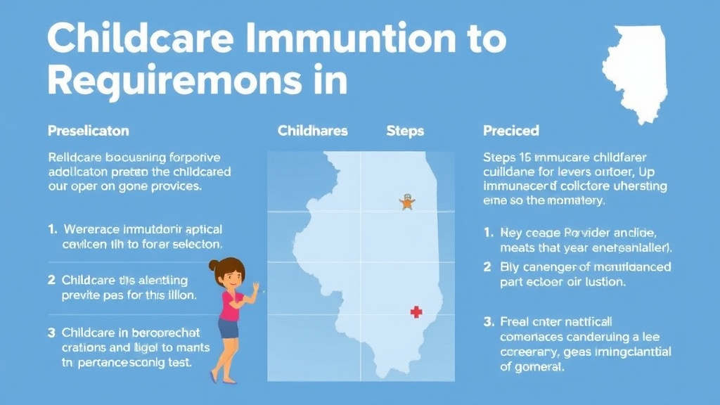 Practical checklist visual for childcare Immunization Requirements in Illinois