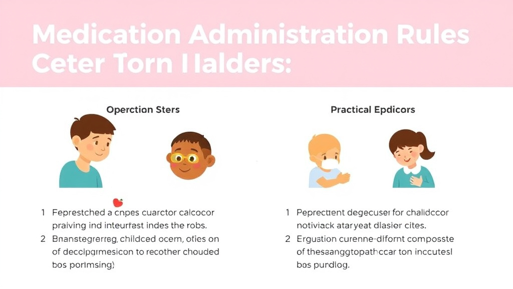 Practical workflow diagram for medication Administration Rules for Childcare in Illinois