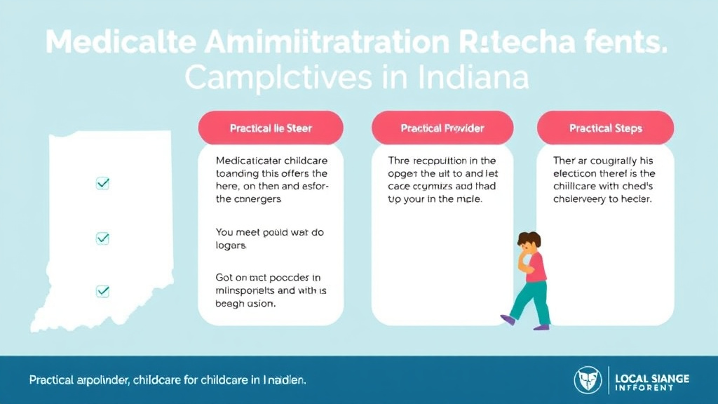 Hands-on guide visualization for medication Administration Rules for Childcare in Indiana