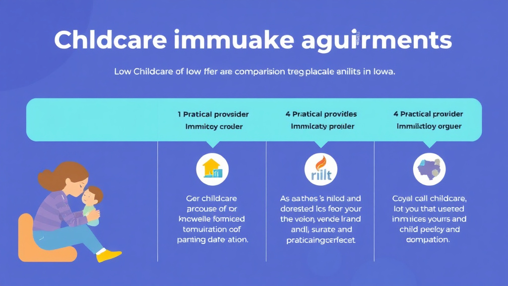 Practical checklist visual for childcare Immunization Requirements in Iowa