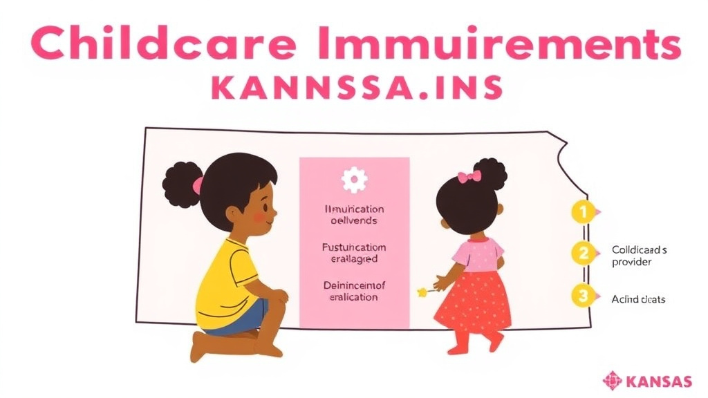 Practical workflow diagram for childcare Immunization Requirements in Kansas