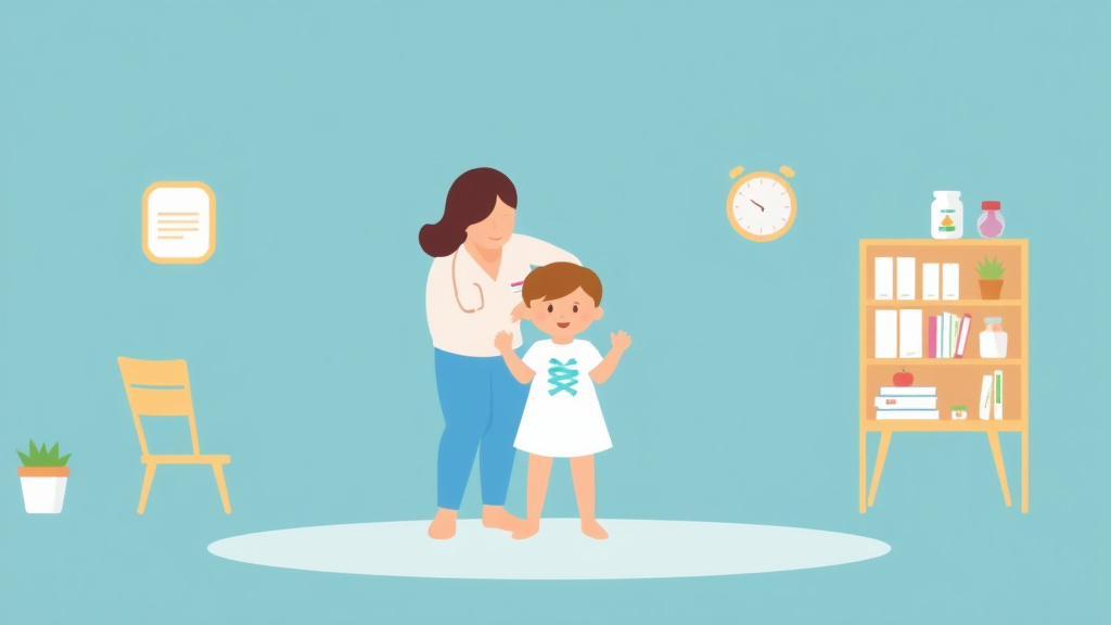 A professional illustration depicting medication Administration Rules for Childcare in Kansas