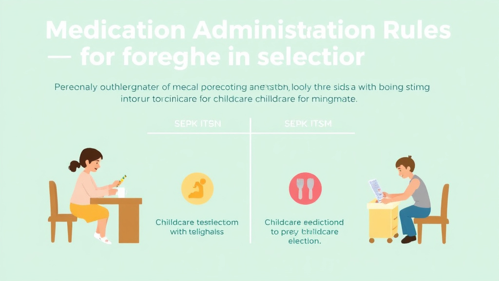 Hands-on guide visualization for medication Administration Rules for Childcare in Kentucky